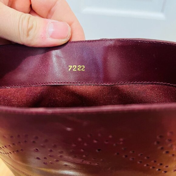 Vintage Etienne Aigner Burgundy Leather Oxblood Riding Boots Size 8.5 M - Picture 15 of 16